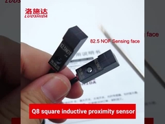 سنسور سوئیچ مجاورتی مستطیلی کوچک DC 3 سیم 8x8 برای فلزیاب