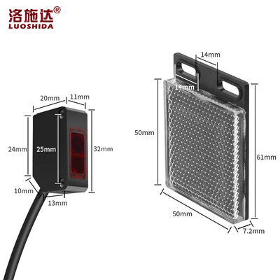 100٪ قیمت کارخانه جدید NPN PNP 300mm سنسور مجاورتی فوتوالکتریک مربعی PNP بدون 10-30vdc